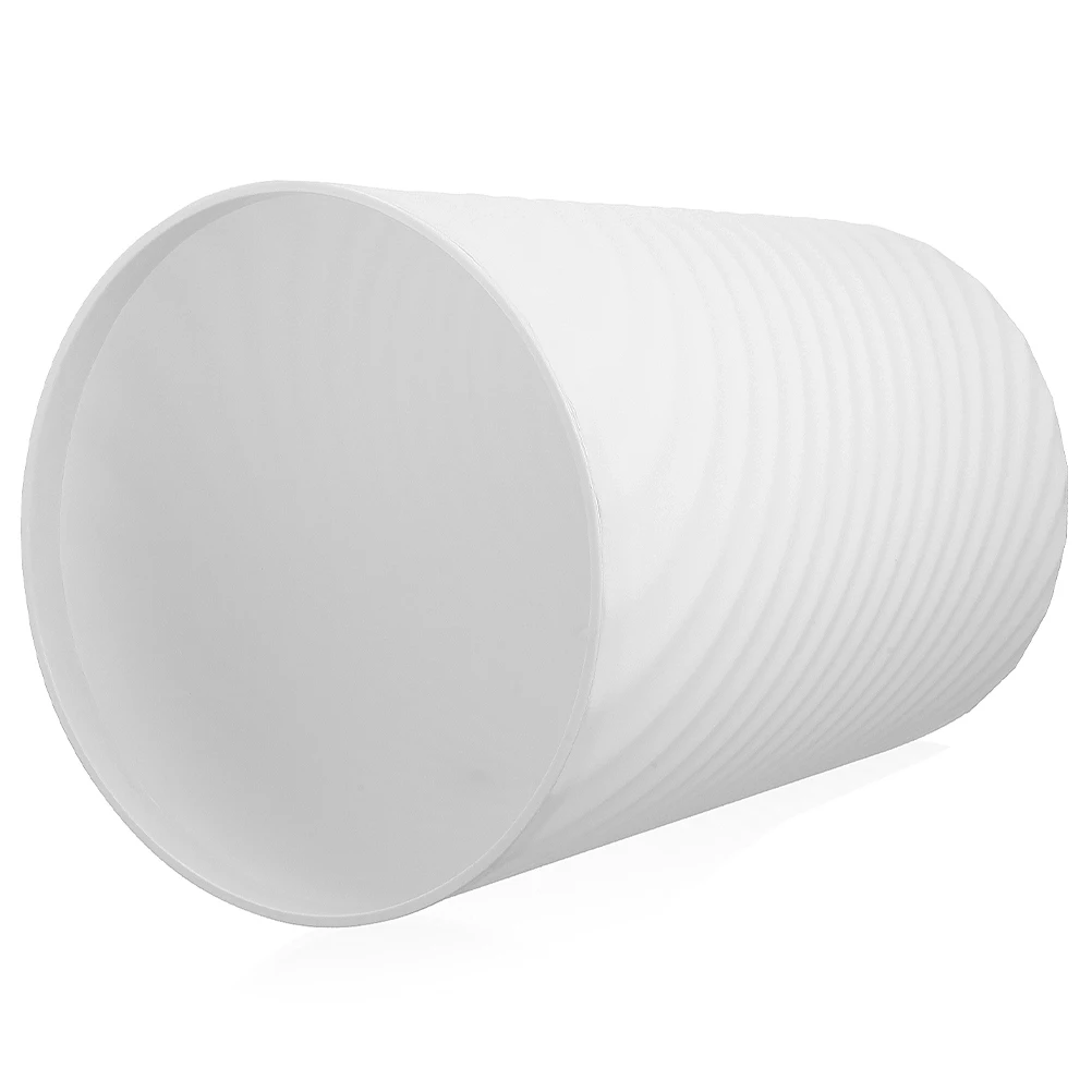 

No Cover Trash Can Garbage Bucket 10L White Office Bathroom Bedroom Living Room Household Waste Basket Container
