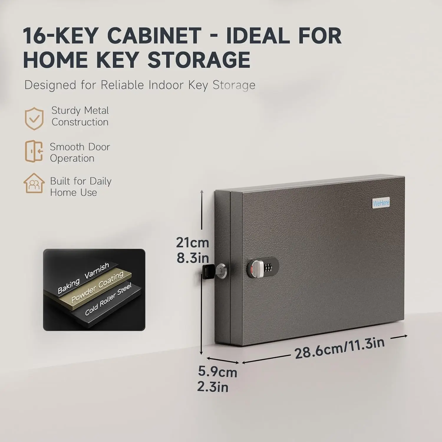Thumbnail 2 - #13 Trending Wall Mounted Key Safe Boxes Right Now
