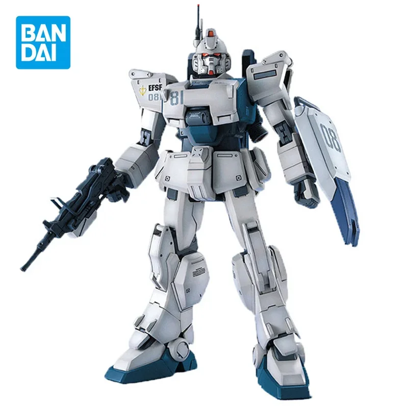 Original Gundam Model Kit Anime Figure Ez-8 MG 1/100 Action Figures Collectible Ornaments Toys Gifts for Kids Model Dolls