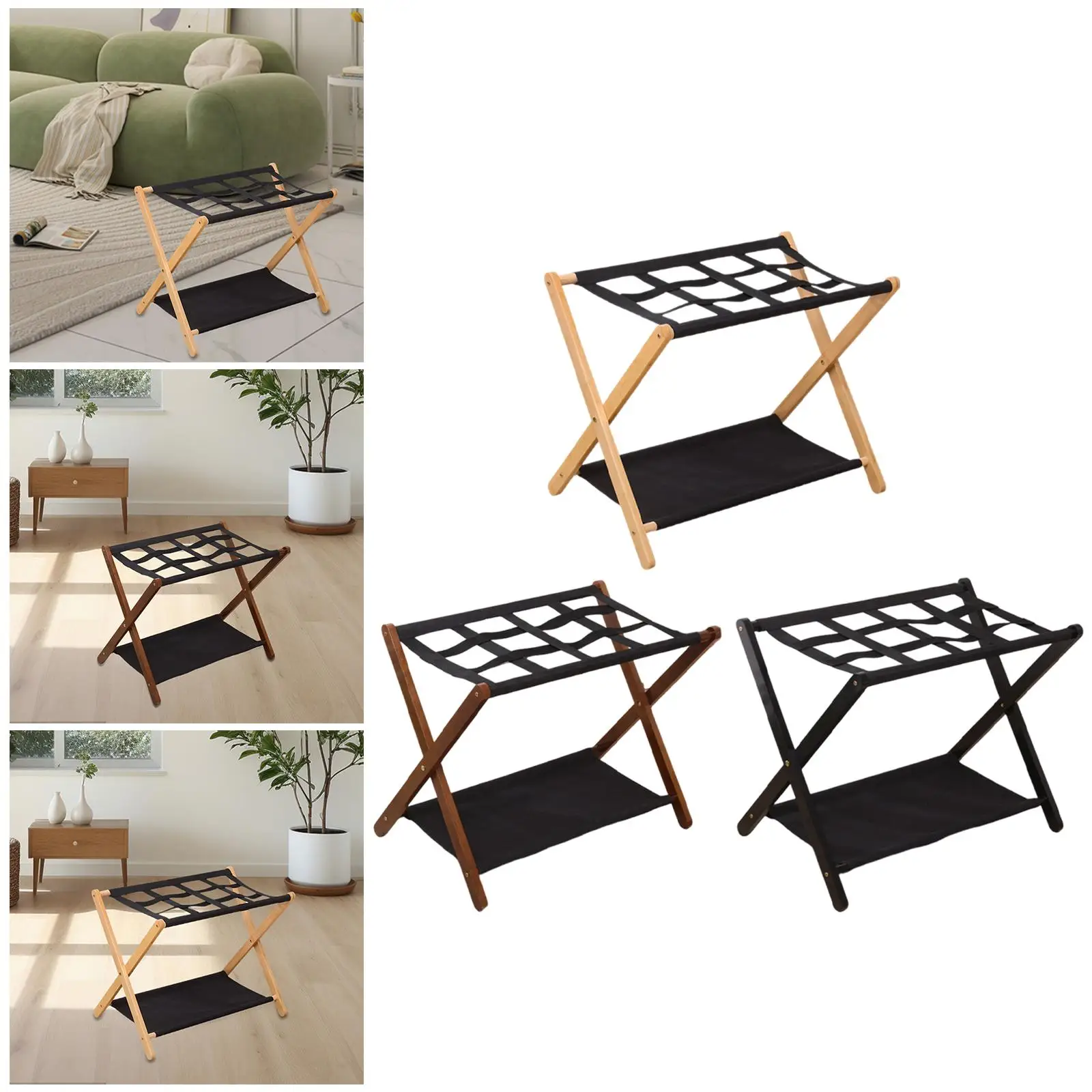 

Складная багажная полка, двухслойная, компактная, портативная, с полкой, подставка для чемодана, держатель для багажа для дома, путешествий, отеля, гостевой комнаты