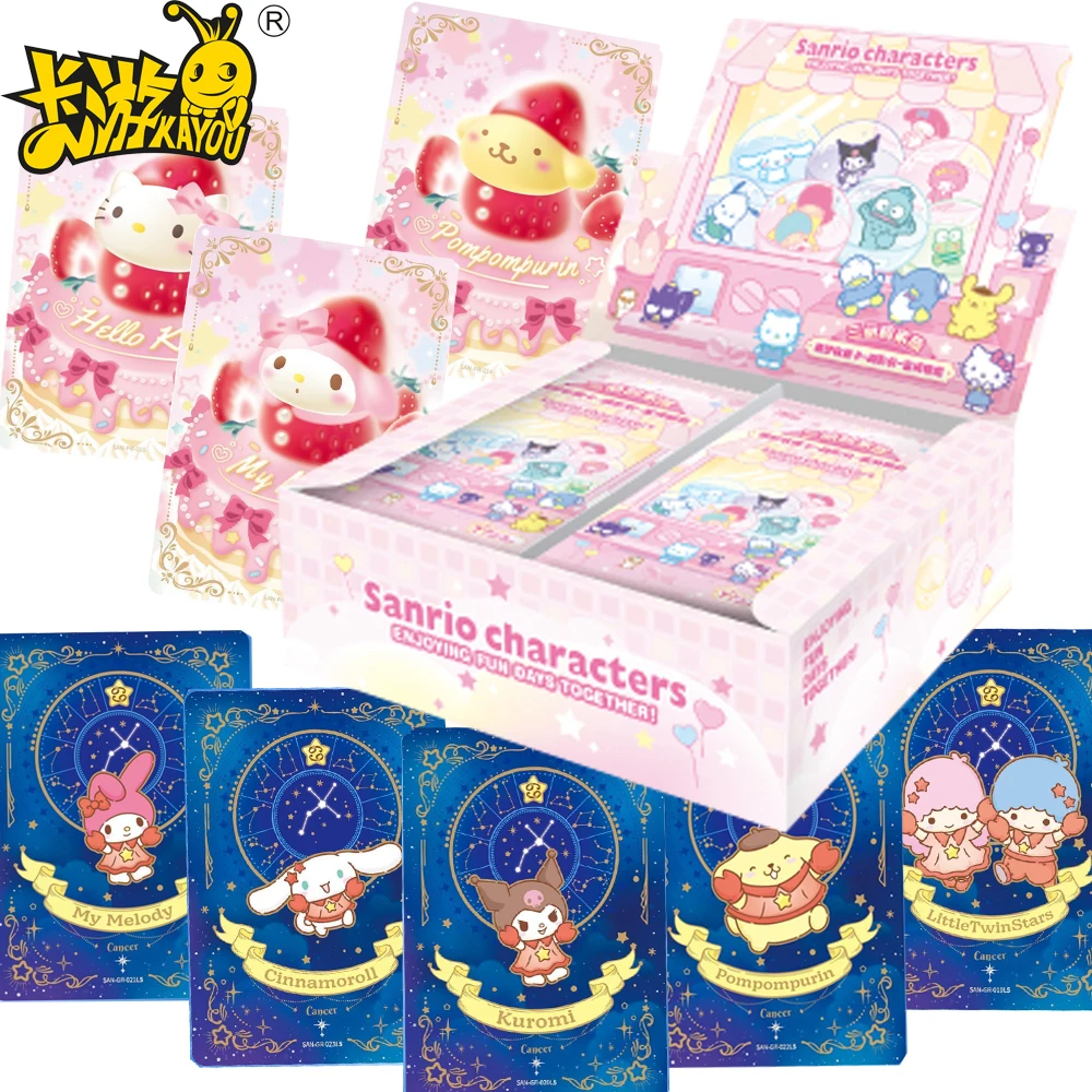 

Original Kayou Sanrio Collection Cards Exquisite Creative Peripherals Design Anime Stars Constellation Cards Cartoon Fun Gifts