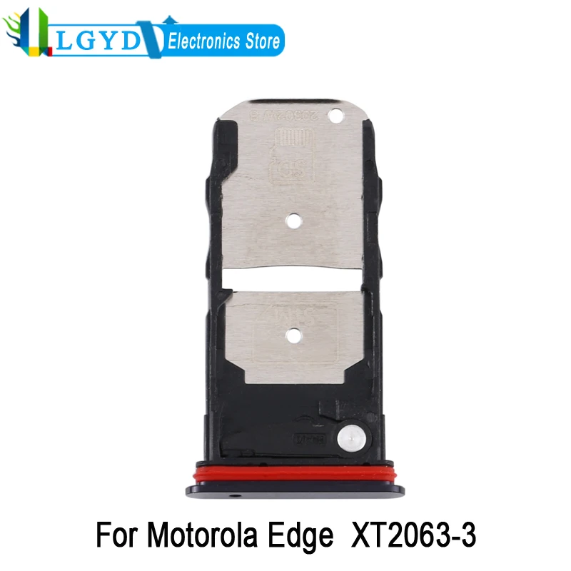 Dual SIM Card Tray For Motorola Edge XT2063-3 SIM Card Tray + SIM / Micro SD Card Tray Replacement