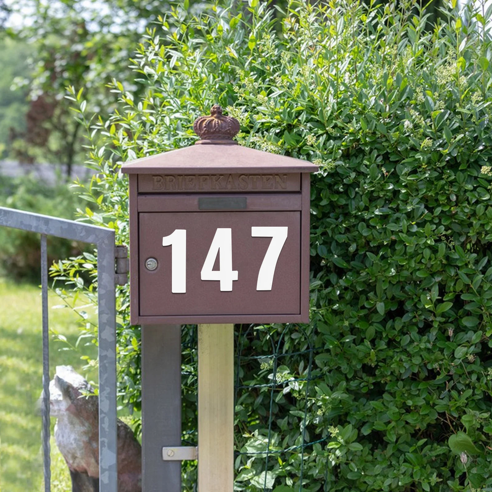 

10 Sheets Number Stickers Waterproof Self Adhesive Mailbox Address Decals for Outdoor Trash Can Door Numbers Sticker