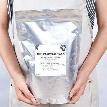 500克-1000克白色沙蠟冰花蠟DIY香氛蠟燭製作配件雪花蠟珍珠蠟燭沙畫工具 8 最佳銷售 硬蠟 - №7