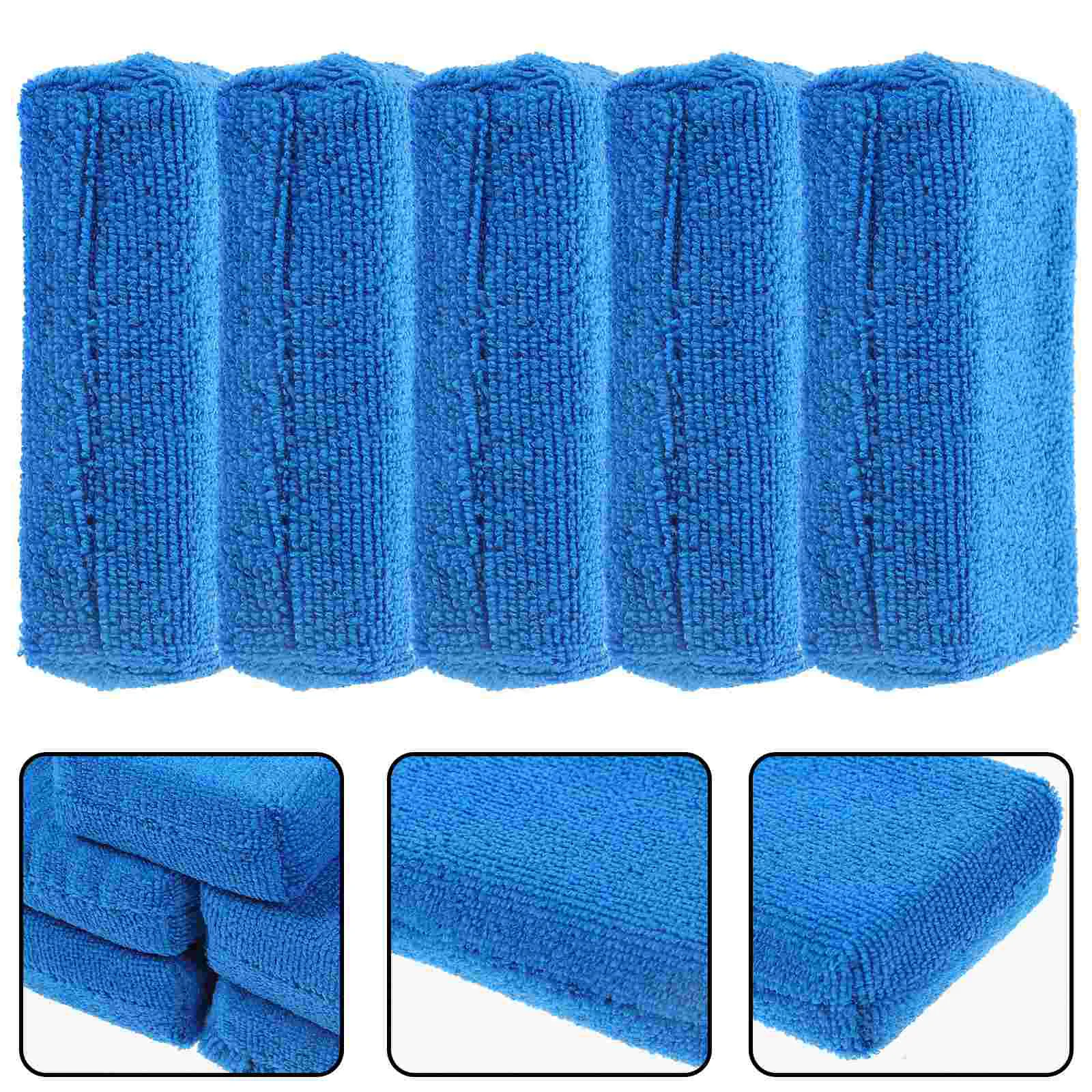 5 Pcs Car Care Tools Wax Applicator Washing Towel Polishing Pad Buffing Pads Fiber for Detailing