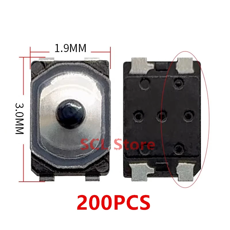 10-200PCS Power On Off Inner Button Volume Button Control 3mm*2mm Micro Switch SMD For Huawei VIVO OPPO Xiaomi mobile phone