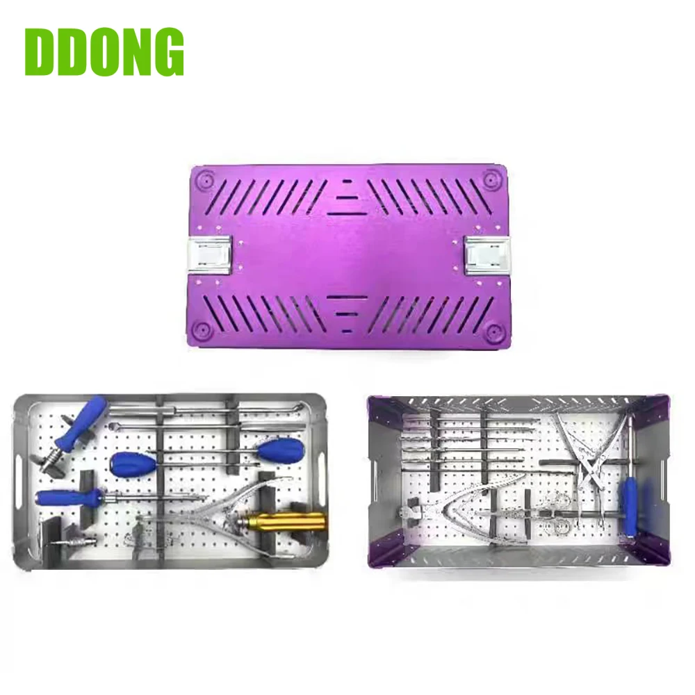 

Animal Spinal Poly Axial Screw Instrument Kit,Small animal spine surgery,Small animal orthopedic instruments,Pet surgery kit