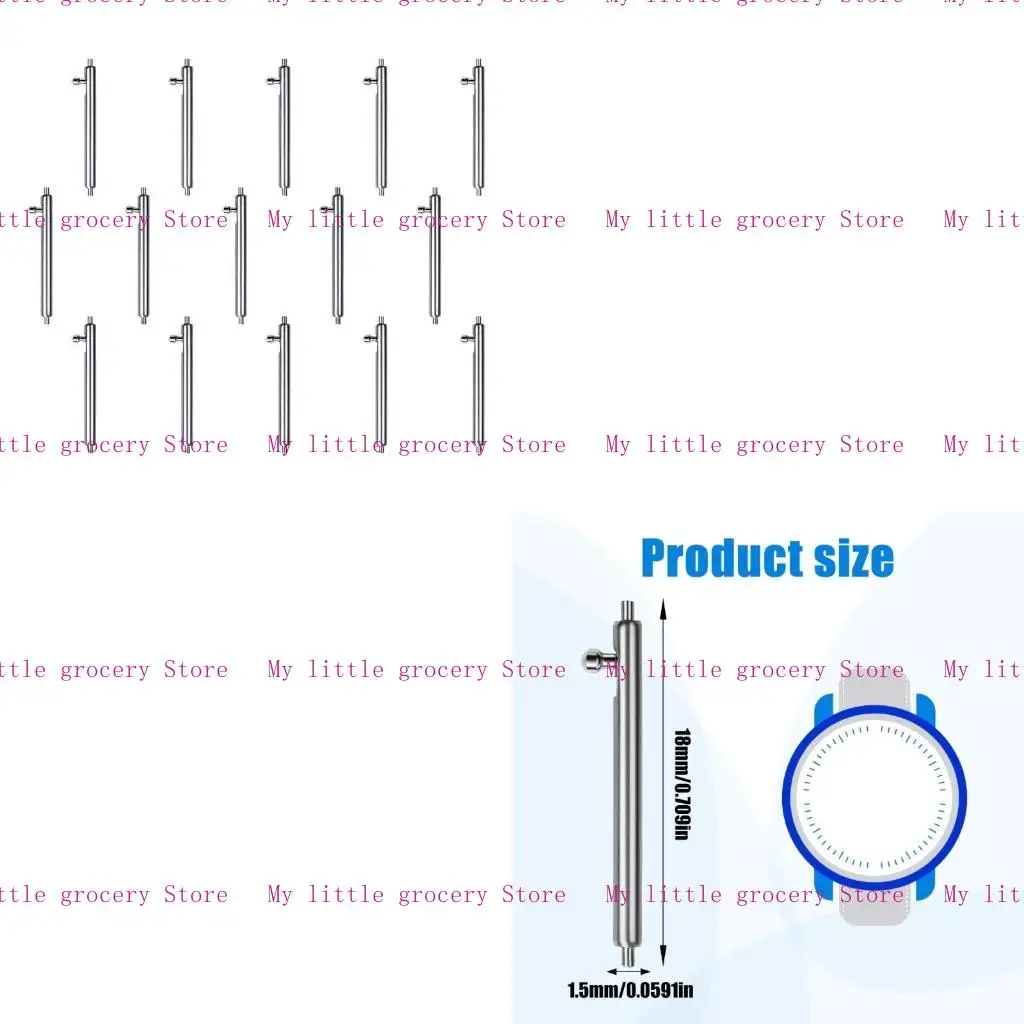 D5BD 15PCS Snelle PINS RANDEN RAND Links PINS Kijkreparatie Accessoires Snel afgeven Raws Ear Rod Repair Tool voor horloge