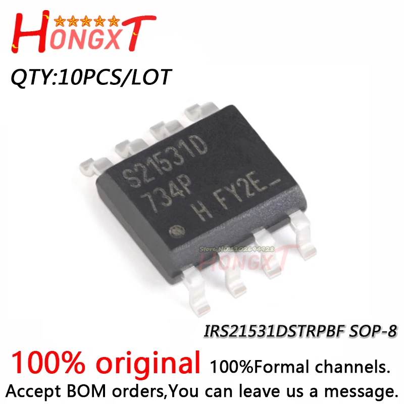 10PCS 100% New IRS21531DSTRPBF IRS21531D IRS2153ID IRS2I53ID S21531D S2153ID SOP-8.Chipset