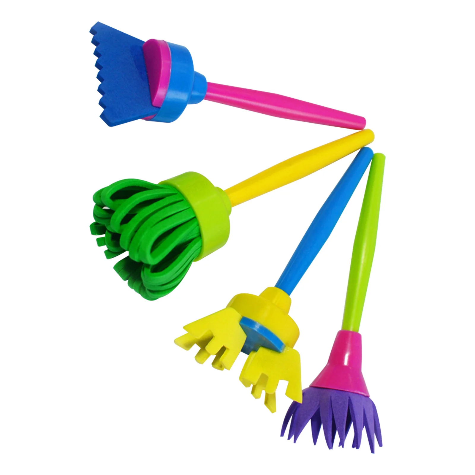

4 Pcs Creative Painting Tools Painters DIY Art Graffiti 's Sponge Brush