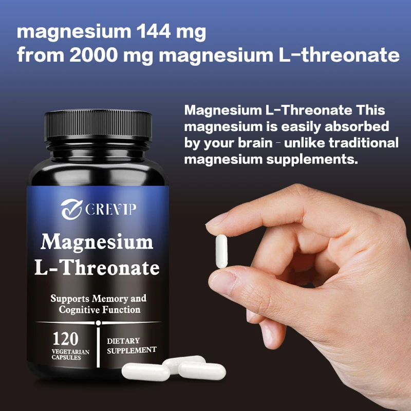 Magnesium L-Threonate Supplement – Promotes Brain Health, Improves Memory and Concentration