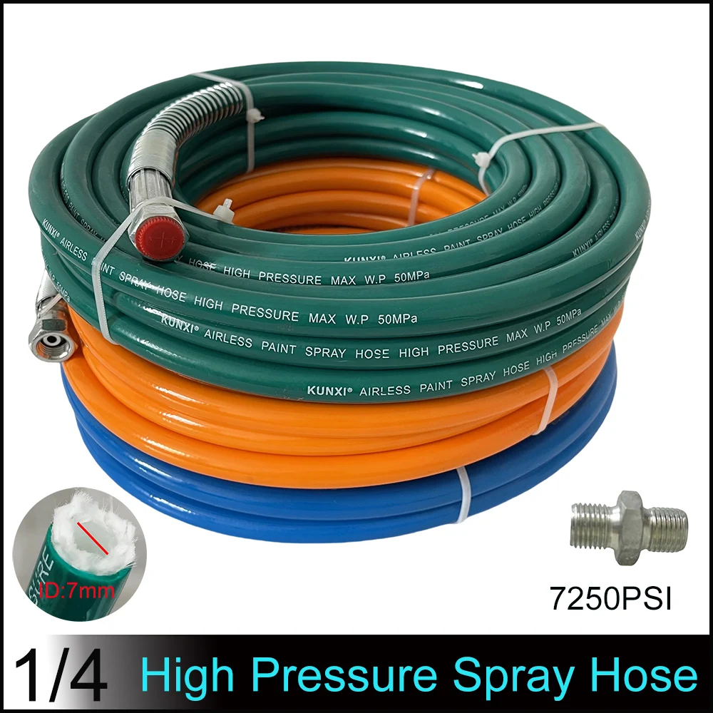 

Blue Yellow Green 0.5M~40M High-pressure Spraying Hose Double-layer Fiber Tube Connected to 1/4 Interface Spraying Machine