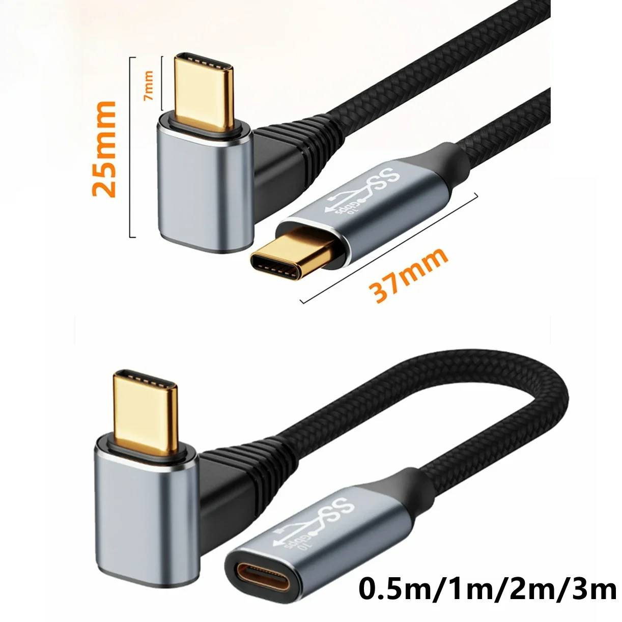 3M USB C to Type C 3.1 Gen2 10Gbps Thunderbolt 3 4K 60Hz PD100W 5A Fast Charging Cable Cord For MacBook Pro Steam Deck Samsung