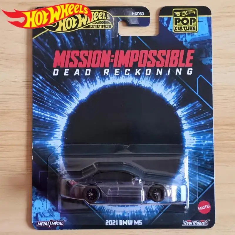 

Original Hot Wheels Premium Pop Culture 1/64 Mission impossible 2021 BMW M5 Metal HotWheels Miniatures Car Diecast Car Boy Gift