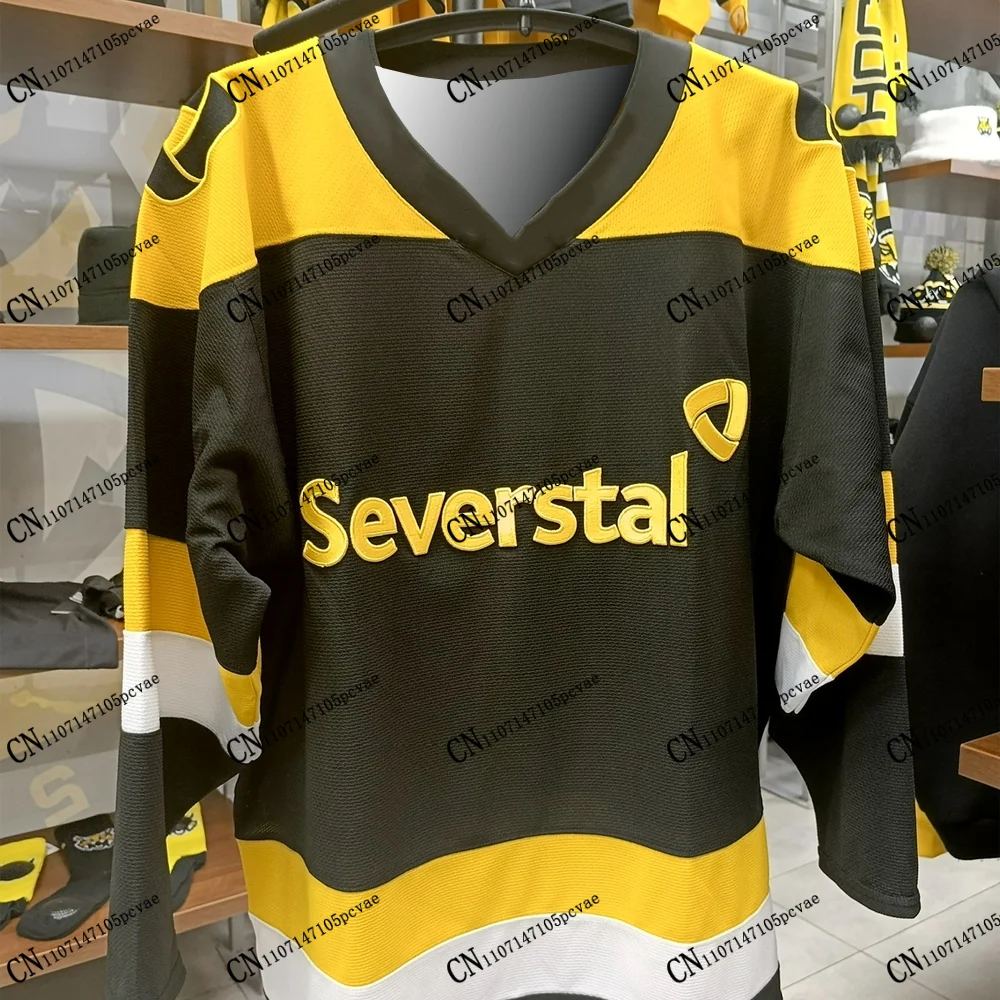 

HC Severstal Cherepovets 2026-27 New Arrivals Home 3D Print Long Sleeve T-Shirt Adult KID Unisex Cycling Russia Fans Top