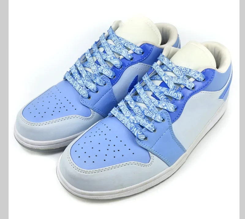 NEU 1 Paar vergoldete flache Schnürsenkel für Sneaker, handbemalt, für Sport, Freizeit, Basketball, Tennis, Schnürsenkellänge 120/140 cm – Detail 4