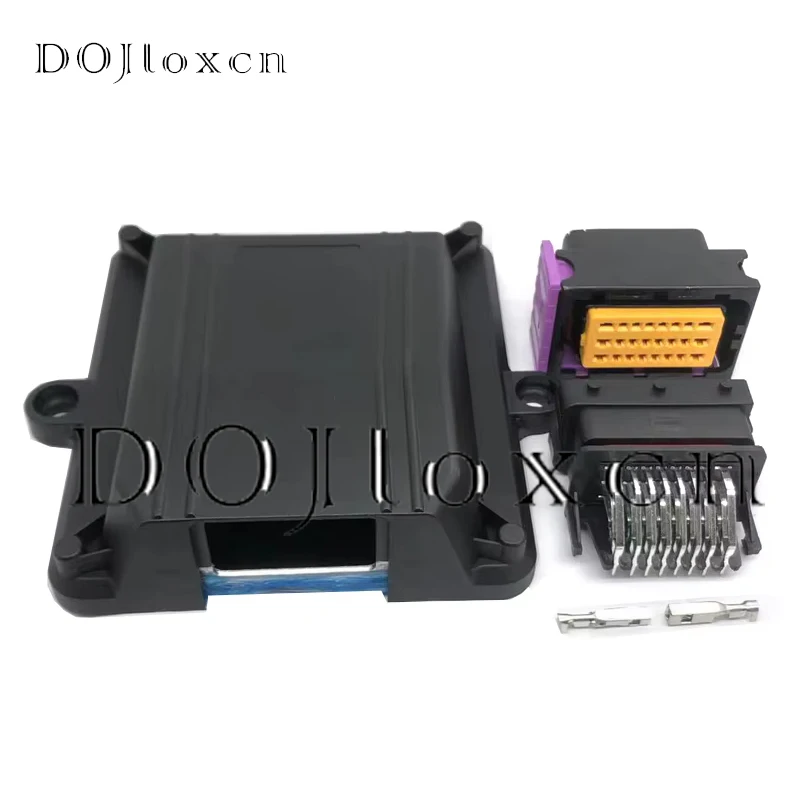 

1 Set 24 Pin ECU Automotive Plastic Enclosure BOX Case Motor Car LPG CNG Conversion PCB Controller With Auto Connectors