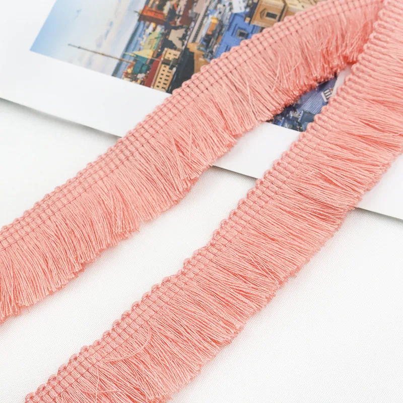 1m Thicken Tassel Trims 2.5cm Wide Polyester Curtain/Pillow Trim Earring/Bag Clothing Decorative  Lace Fringe Sewing