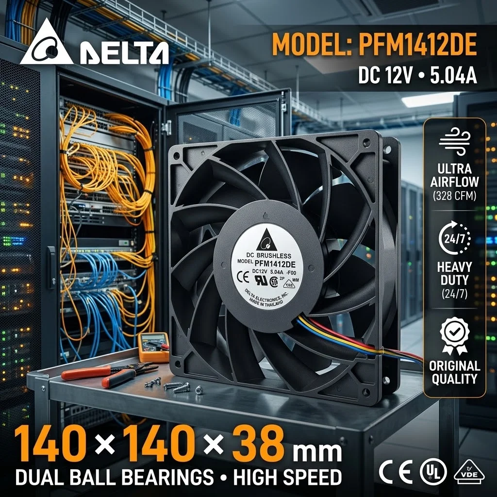 For DELTA FFB1424VHG DC 24V 1.50A 14038 140x140x38mm 4-Pin PWM Dual Ball Bearing Violent Welder Server Inverter Case Cooler Fans