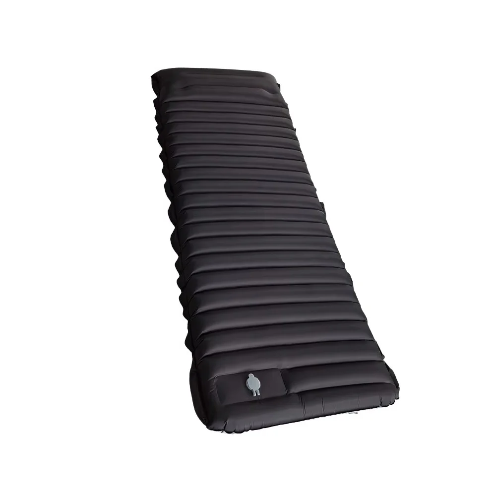 وسادة نوم خفيفة الوزن ومحمولة مخصصة من مادة البولي يوريثان الحراري، مضخة قدم متينة لمدة دقائقين، مقاومة للماء للتخييم