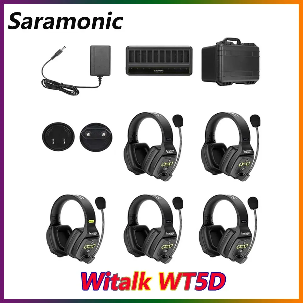 

Гарнитура Saramonic WiTalk WT5D конденсаторная, 1,9 ГГц, 400 м