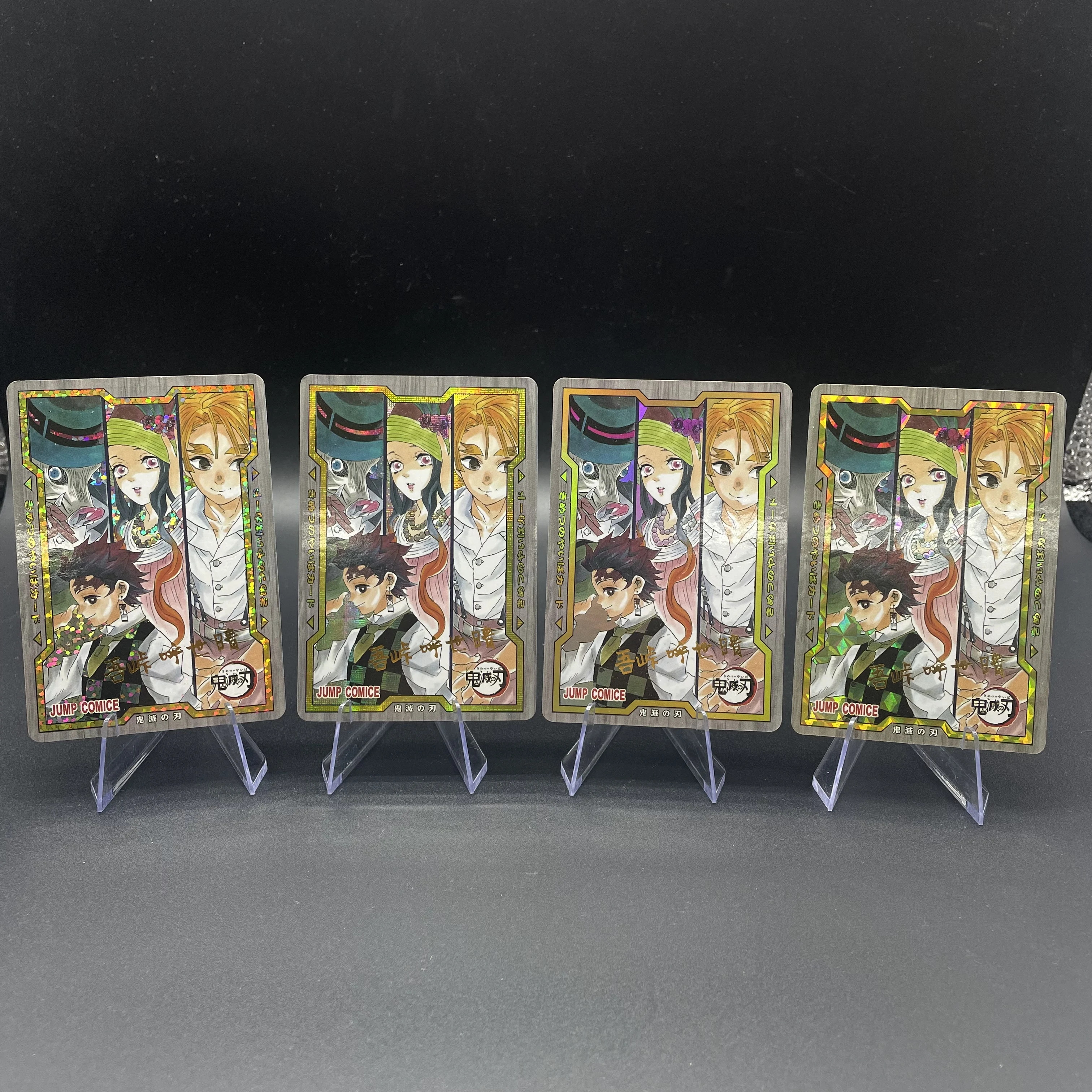 1 قطعة DIY بها بنفسك انمي ياباني شيطان القاتل Tanjiro كامادو قوس قزح احباط الكتان احباط الشطرنج احباط منقط احباط جمع بطاقة هدية