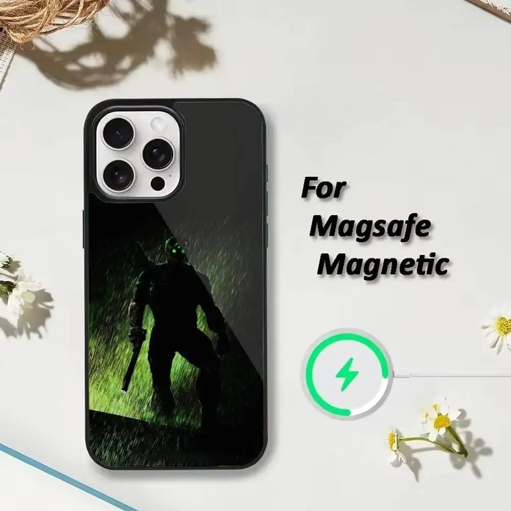 Custodia per cellulare S-Splinter Game per iPhone 17 16 15 14 13 12 Pro Max Plus per copertura magnetica wireless a specchio Magsafe