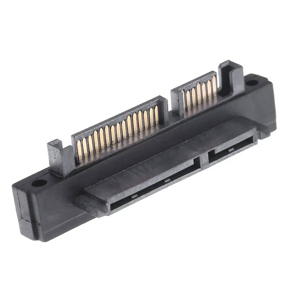 

90 Degree 22Pin SATA Male to Female Port Adapter for SATA HDD SSD(Right)