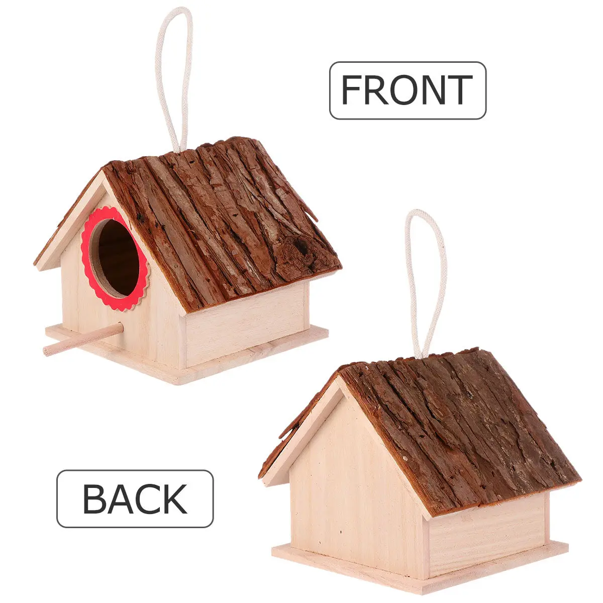 

Премиум-домик для птиц из массива дерева ручной работы, декоративный элемент для клетки, дома, офиса, магазина, цветочного магазина, реквизит для фотосъемки