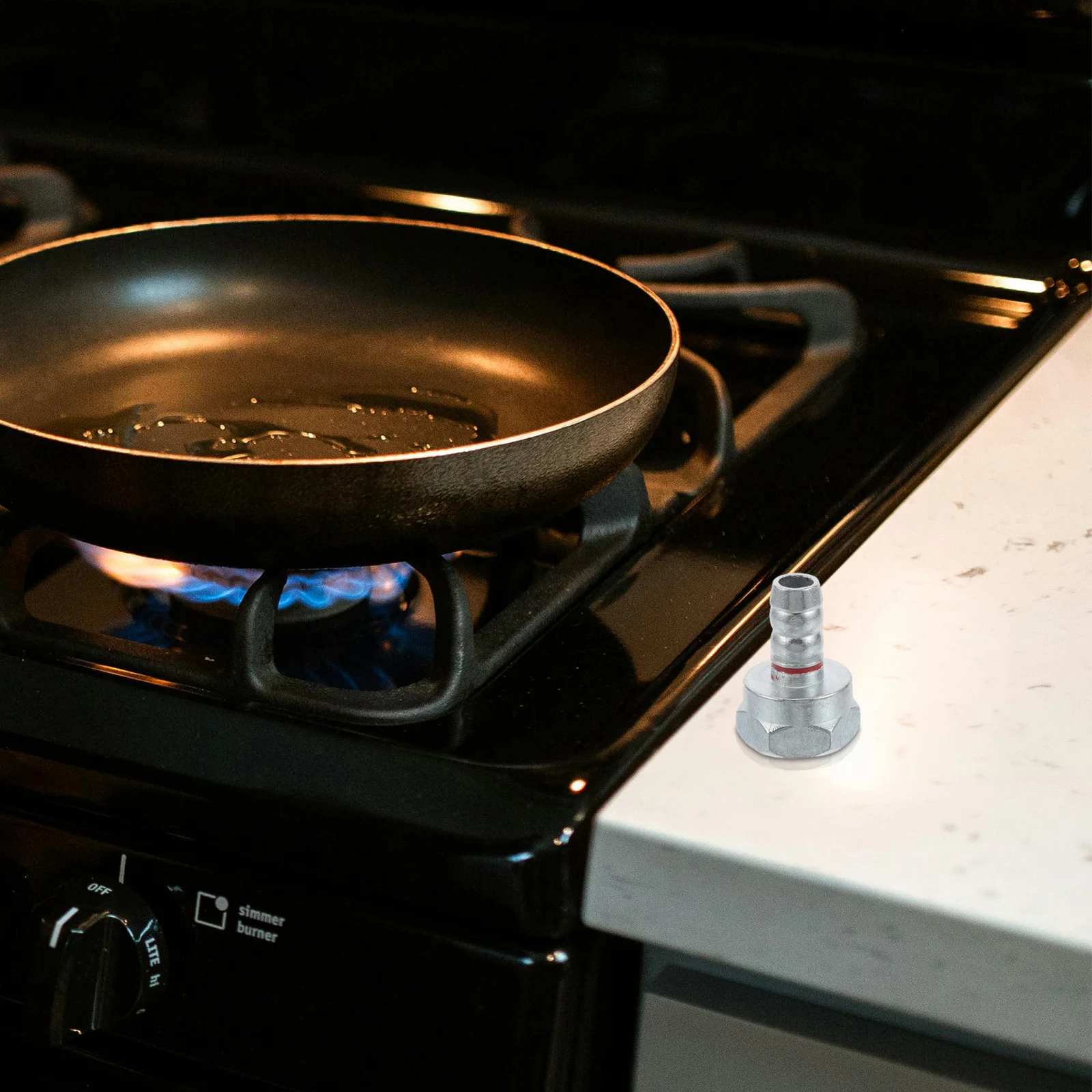 

Reliable Steel Gas Stove Adapter Precision Crafted Tube Joint Safe Usage for Various Stoves Home Kitchen Stove Pipe Adapter