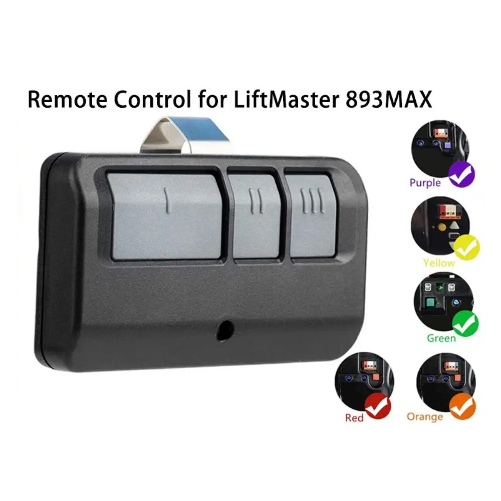 Replacement Garage Door Opener ABS 100M Remote Control 315-390mhz for Liftmaster 893MAX Sears Craftsman 890max