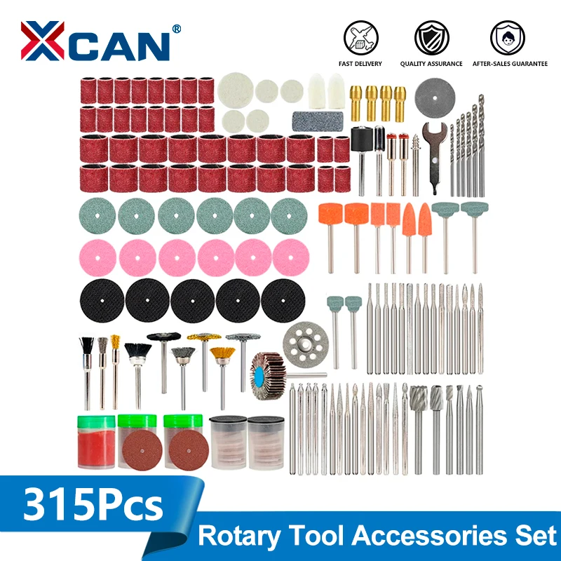 XCAN Abrasive Tools Wire Brush Wheel,Woolen Polish Pad,Sanding Disc Rotary Tool Accessories Set For Dremel Rotary Tools 