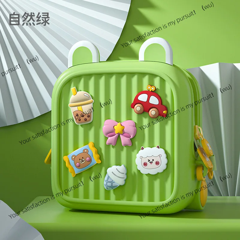 Double shoulder travel small backpack DIY pattern crossbody bag spine protection kindergarten student schoolbag gift