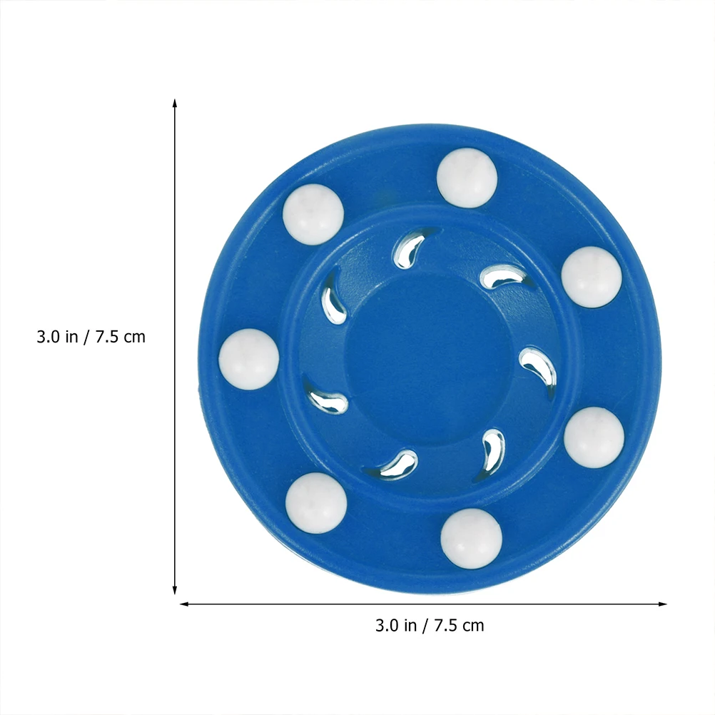 

2pcs Blue Roller Skating Hockey Training Puck Professional Game Pucks for Indoor Outdoor Smooth Surfaces Court Ice Wood