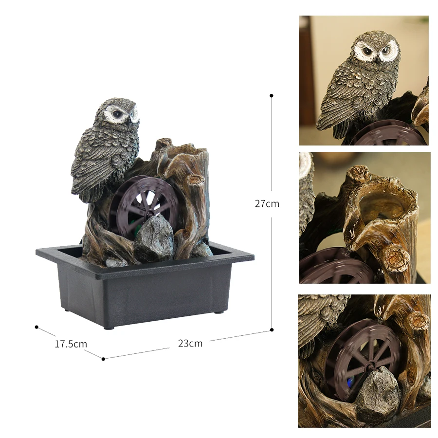 نافورة مكتب ميني زين - شلال LED لمكتب المكتب وديكور فنغ شوي والاسترخاء للتأمل #2