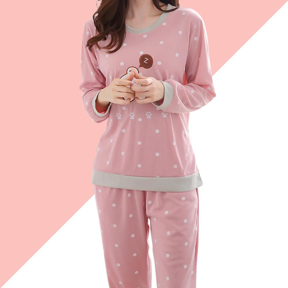 Pajamas Women's Autumn for Girls Spring and Cute Household Sleepwear Suit Child