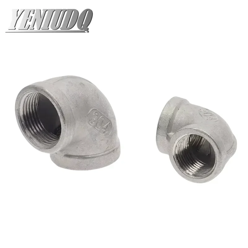 

1/8" 1/4" 3/8" 1/2" 3/4" 1" 1-1/4" BSP Elbow 90 Degree Angled Stainless Steel 304 Female Threaded Pipe Fitting Fish Tank Adapter