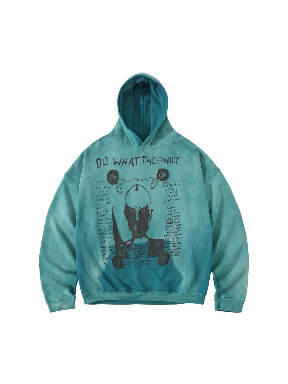 

Melancholic Rich Second Generation Washed Cracked NTR Alien Tauren Sweater Hoodie ER/D 24SS