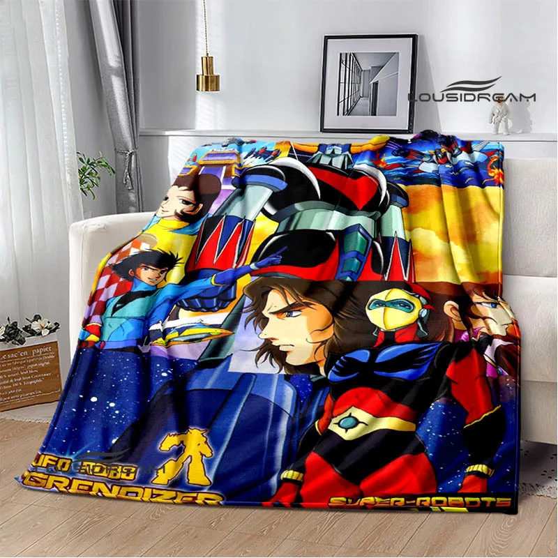 UFO ROBO GRENDIZER GOLDORAK Printed blankets Warm Flannel blankets Soft and comfortable blanket bed linings Birthday Gift