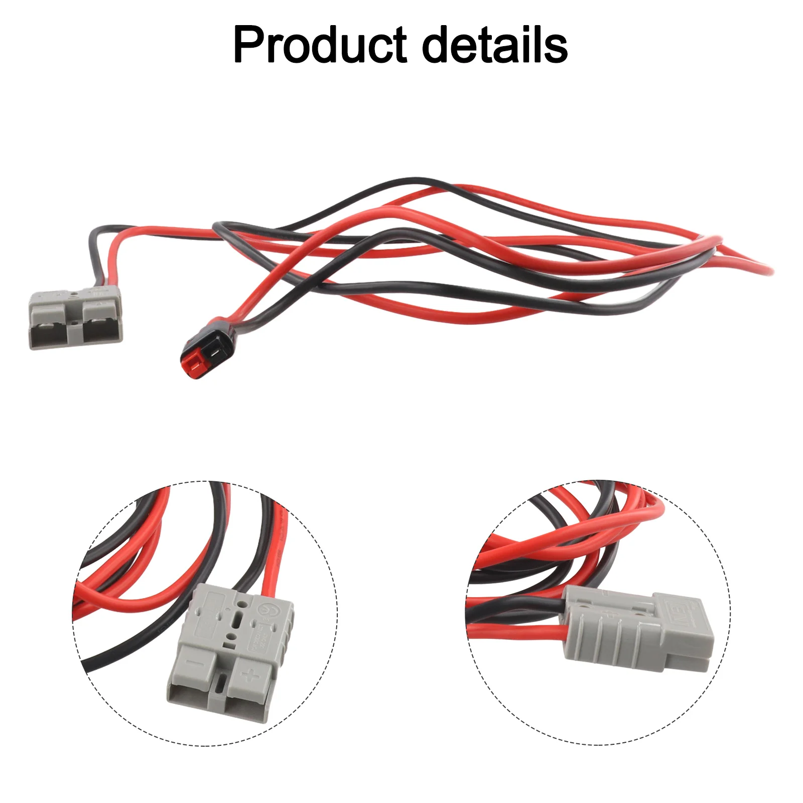 1 8M For Anderson Extension Cable Connect 50A to 45A 10AWG Copper Suitable for Battery Packs and Solar Applications