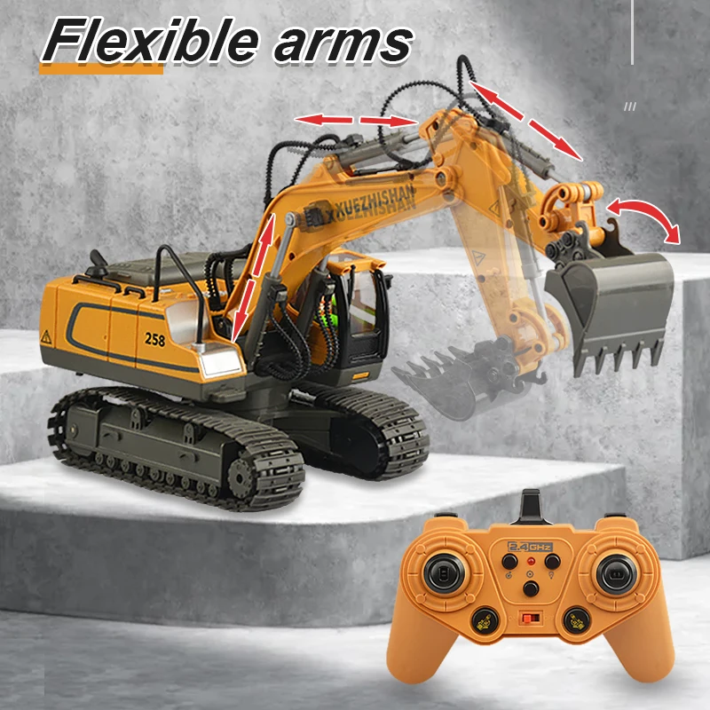 RC Car Children Toys Remote Control Car Toys For Boys Radio Control Excavator Dump Truck Bulldozer Electric car Kids Toys Gift