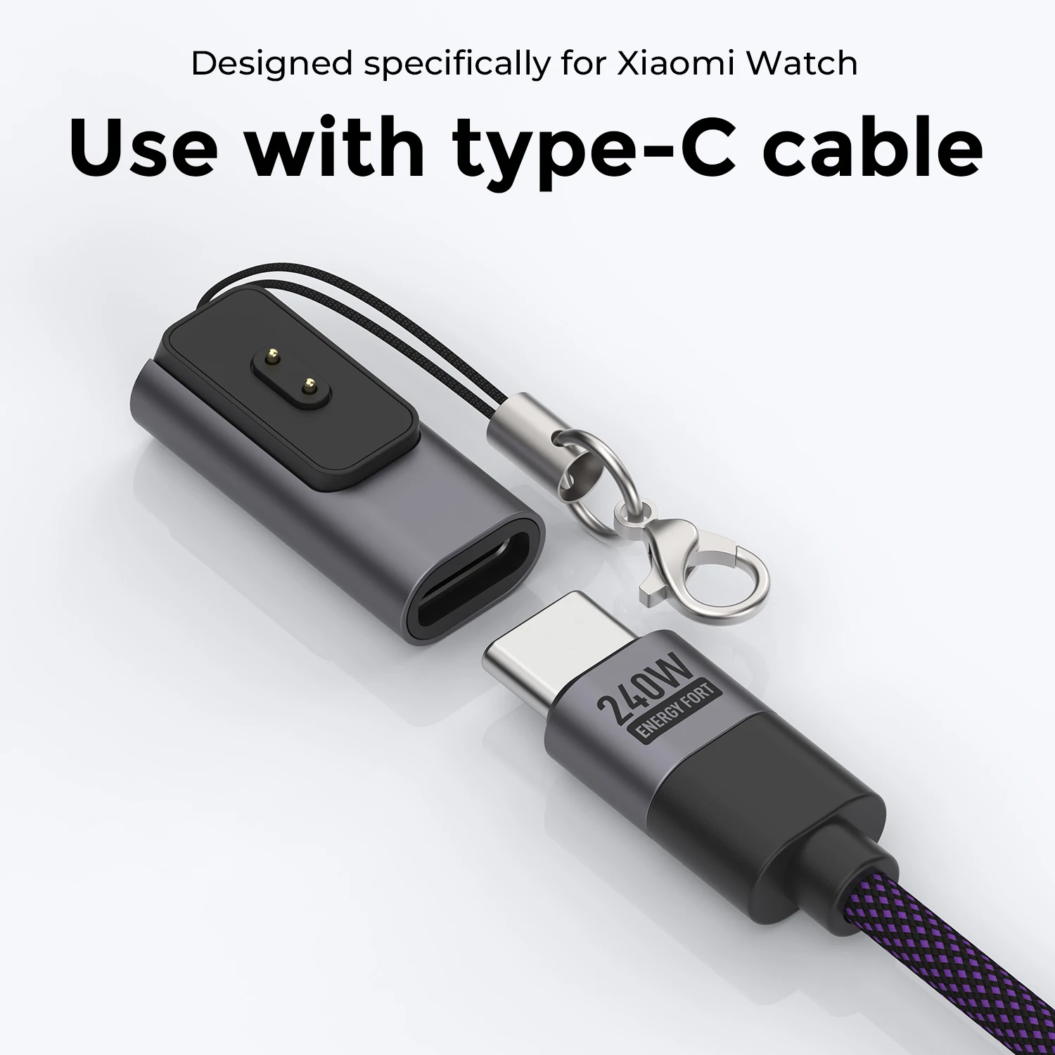 Watch Charger Adapter USB-C Charging Connector Type C Fast Charging Cable for Xiaomi Xiaomi Band 10/9/8  Redmi Watch 5/4
