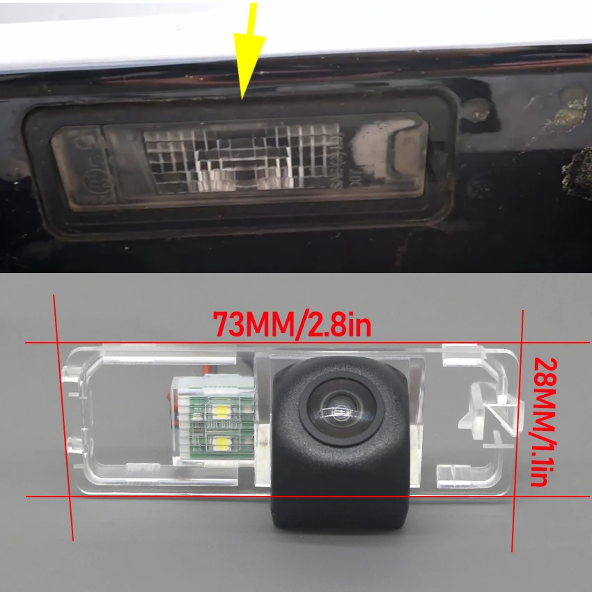 Night Vision Rear View Camera Reversing Camera Car Back up Camera HD CCD Waterproof For Seat Ibiza 6L 6J SC MK3 MK4 2002~2019