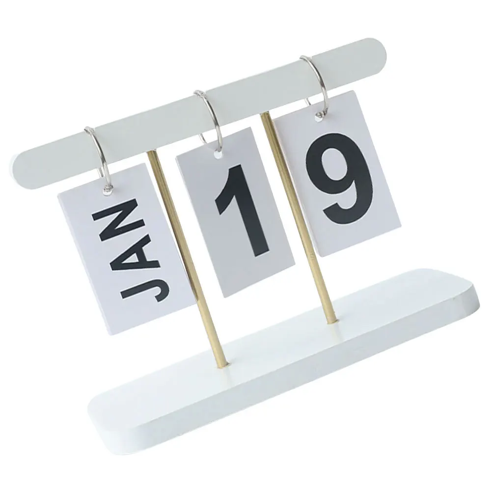 

Многоразовый флип-календарь, деревянный вечный календарь, ручной вечный календарь, устройство смены даты и месяца для офиса, дома, декоративный аксессуар