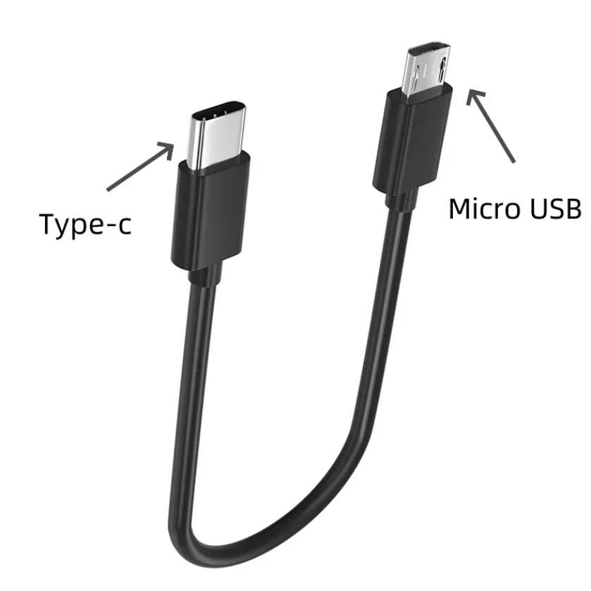 USB C to Micro USB Cable 0.3M Fast Charge & Data Sync for Android Tablets/Phones Compatible with Samsung Galaxy S4/S7/LG/Moto