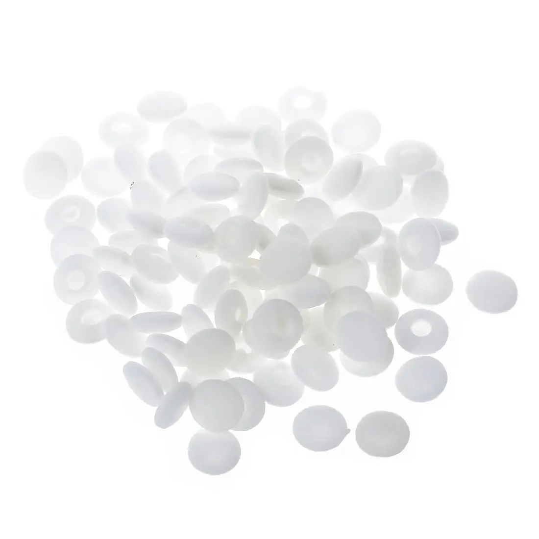 100 Pcs White Soft Sponge Earphone Headphone Ear Pad Cover Replacement