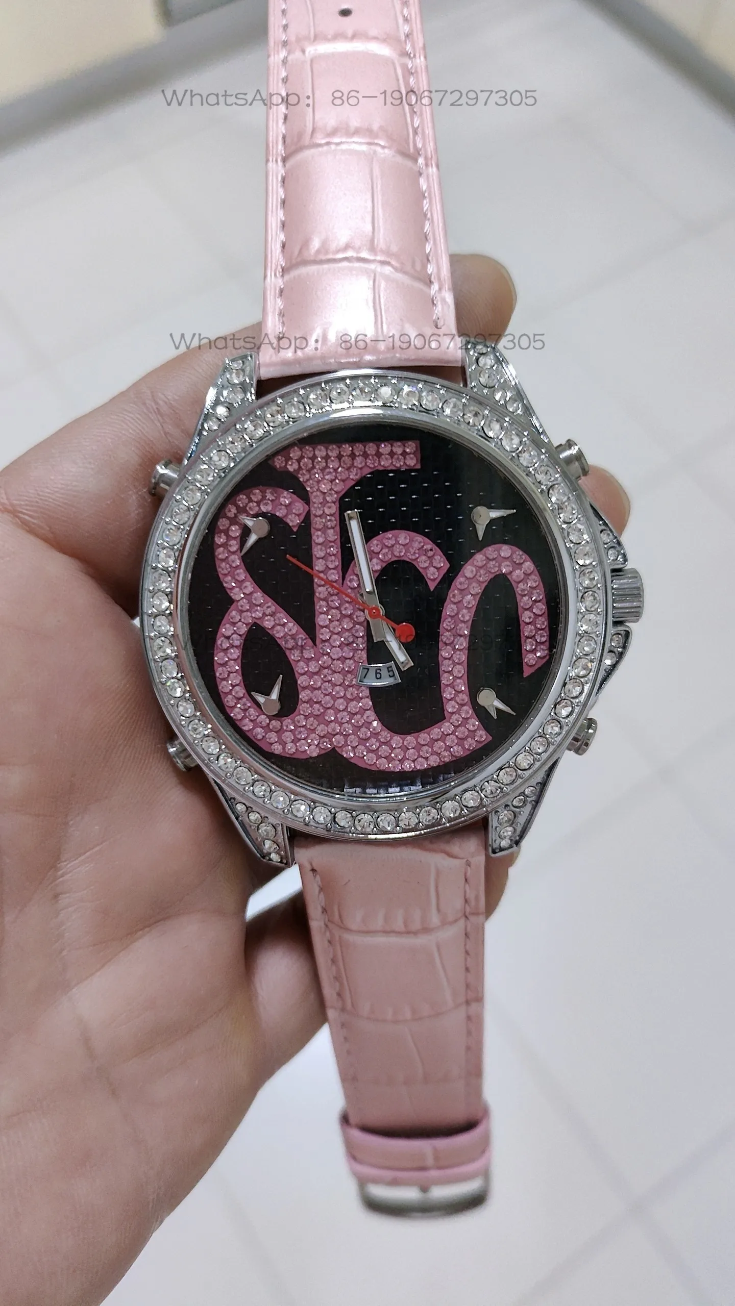 

Watch multi-movement non-mainstream hiphop hip-hop belt girl boy quartz watch