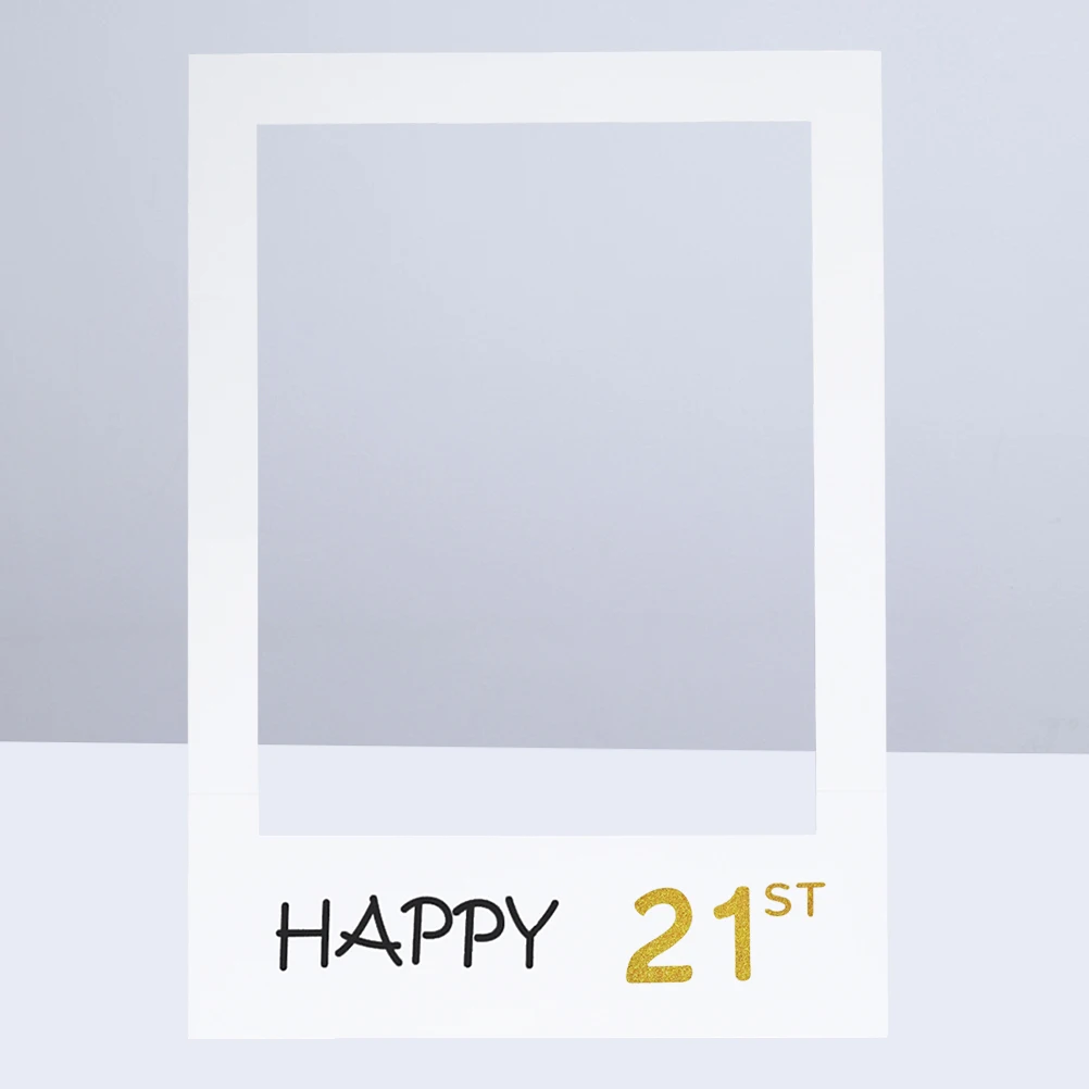 

Birthday Party Decorations Paper Photo Frame Picture Props New Year's Eve Happy Backdrop