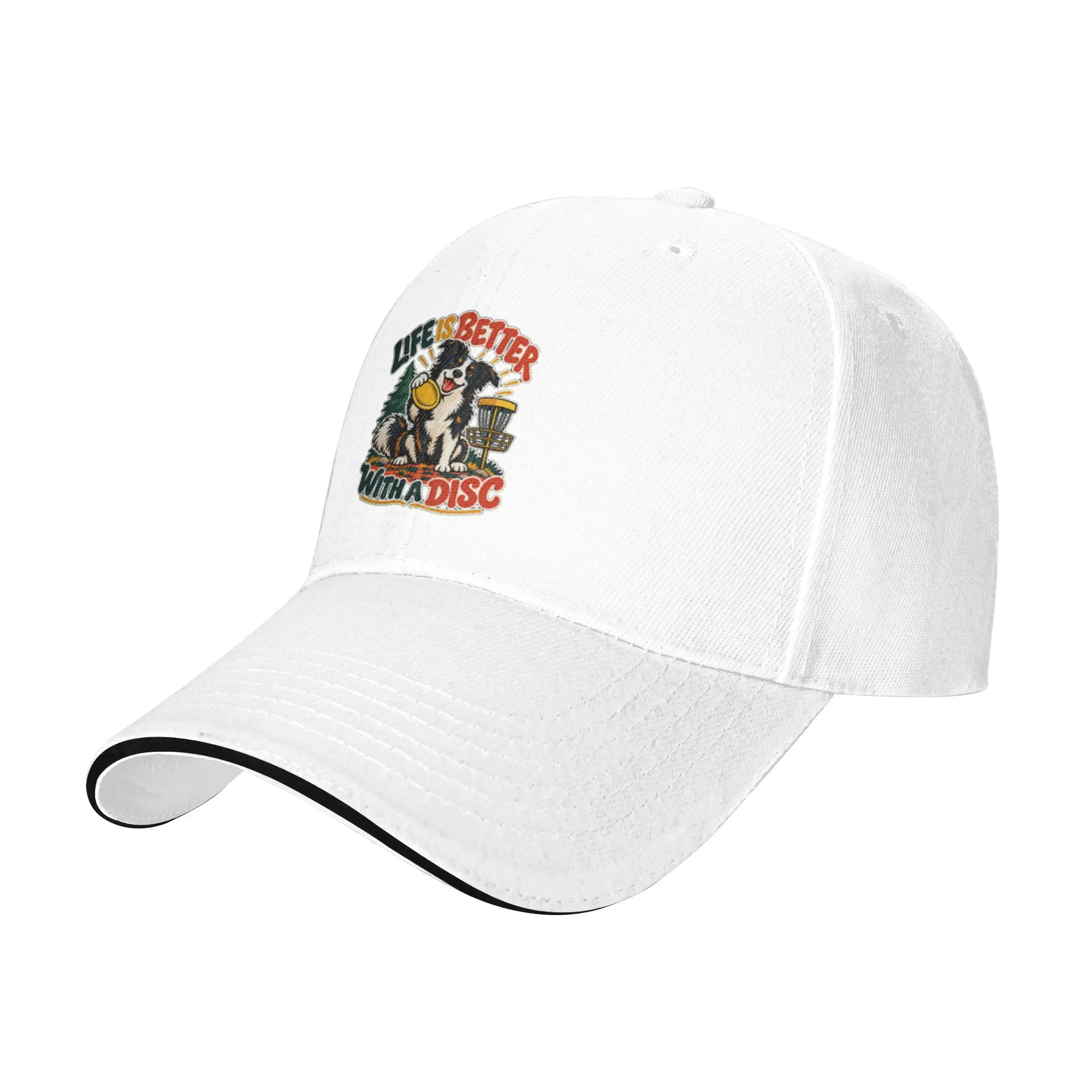 Life Is Better With A Disc Gift For Children Men Women A Baseball Cap Hat