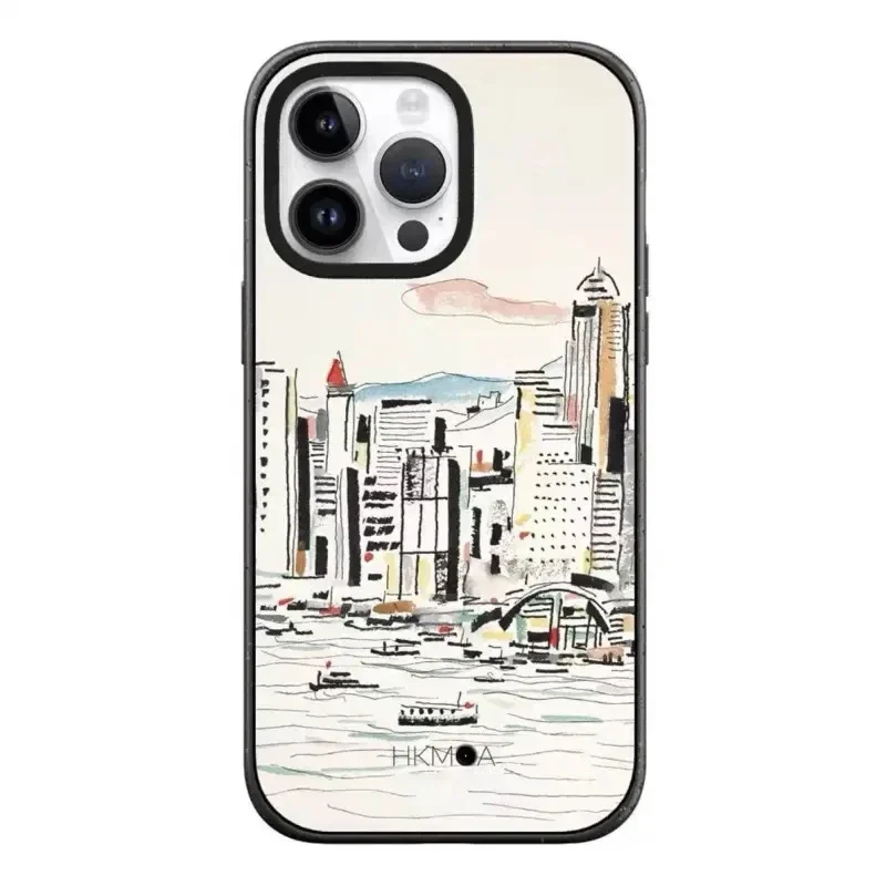 Urban Landscape 2.0 Acrylic Black Border iPhone 12 13 14 15 16 Pro Max Case - Protective iPhone Case with MagSafe